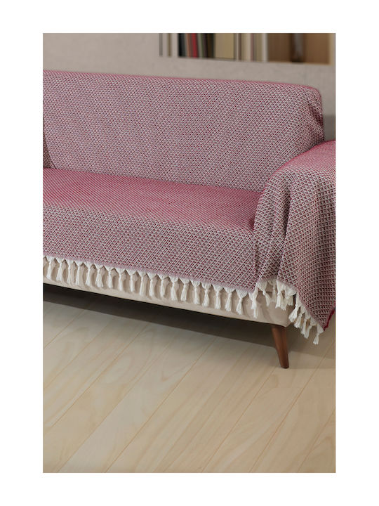 SteweHome Ριχτάρι Τριθέσιου Καναπέ 180x300εκ. Γκρι