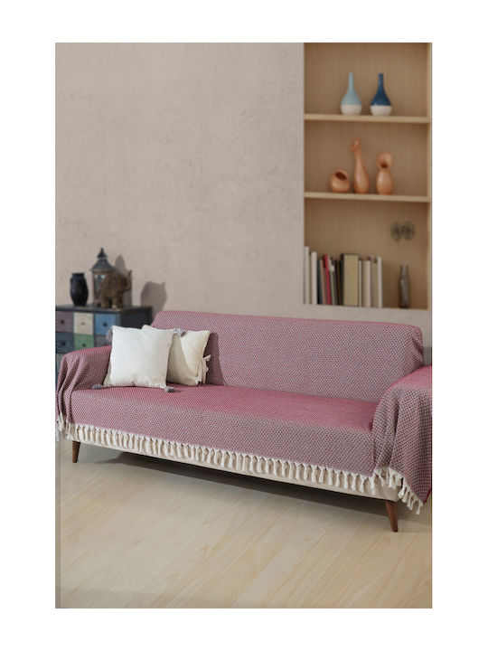 SteweHome Ριχτάρι Τριθέσιου Καναπέ 180x300εκ. Γκρι