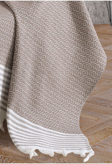 SteweHome Πολυθρόνας Π150xΜ180cm Καφέ SteweHome Πολυθρόνας Π150xΜ180cm Καφέ