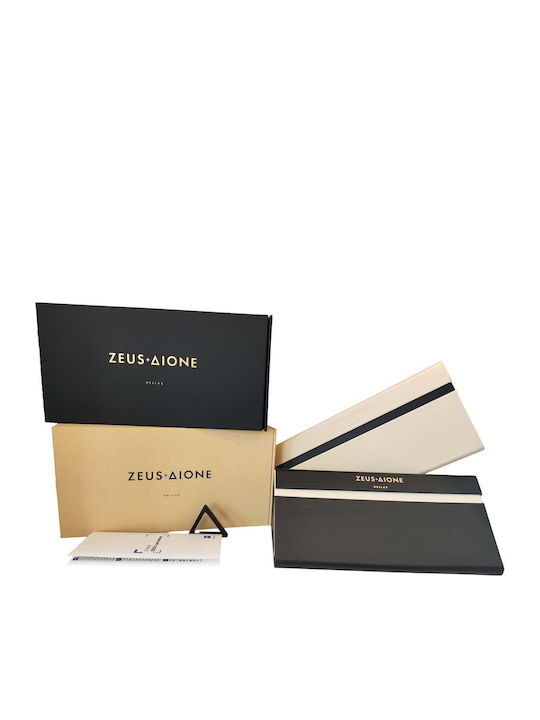 Zeus & Dione Unisex Γυαλιά Ηλίου με Λευκό Κοκκάλινο Σκελετό και Καφέ Ντεγκραντέ Φακό MILOS C4