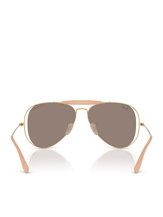 Ray Ban Unisex Ochelari de soare cu Auriu Cadru și Aur Oglindă Lentilă RB3029M 001/0V