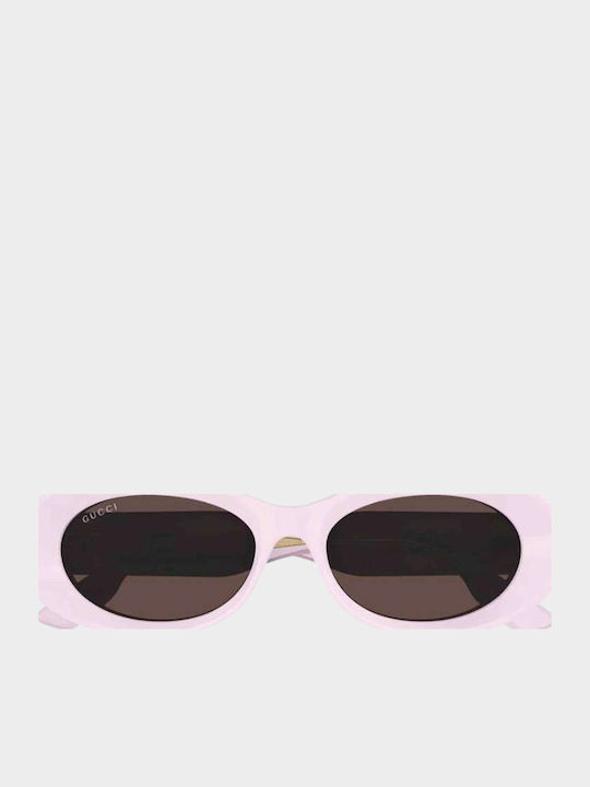 Gucci Damen Sonnenbrillen mit Rosa Kunststoff Gestell und Rosa Linse GG1527S 003