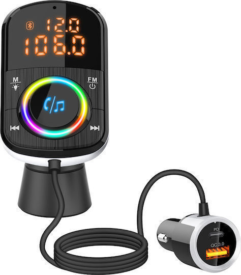 SPV FM Transmitter Car with Bluetooth USB