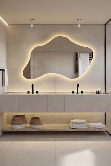 SteweHome STE-021142-V42271-129842 Καθρέπτης Led 90x140cm Κίτρινο SteweHome STE-021142-V42271-129842 Καθρέπτης Led 90x140cm Κίτρινο