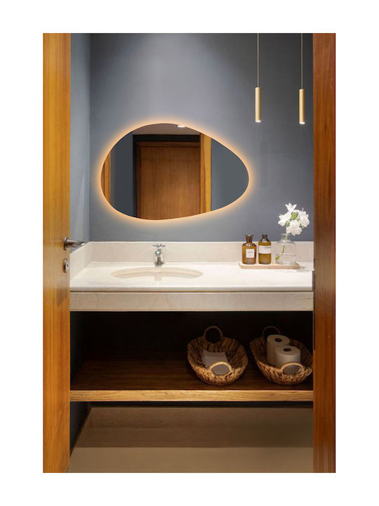 SteweHome Bathroom Mirror 35x55cm Yellow