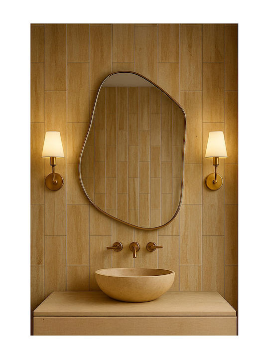 SteweHome SteweHome Badezimmerspiegel aus Metall 50x70cm Grau