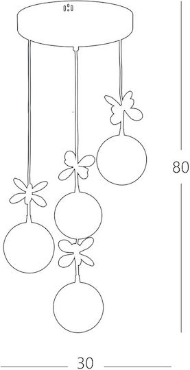 SteweHome LED Deckenleuchte Gelbe 30x30x71cm SteweHome LED Deckenleuchte Gelbe 30x30x71cm
