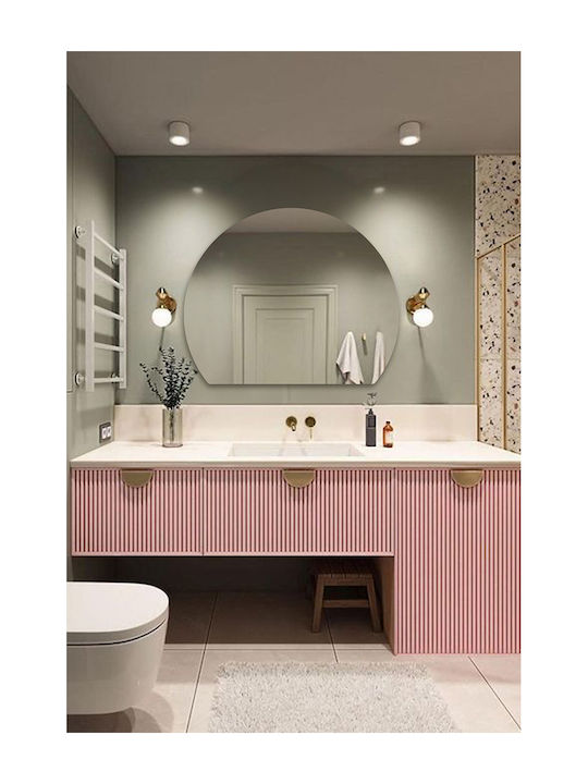 SteweHome Bathroom Mirror Made of Metal 65x70cm Bronze