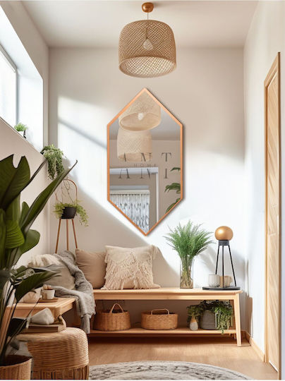 SteweHome STE-021167-V42369-130325 Καθρέπτης από MDF 80x40cm Μπρονζέ