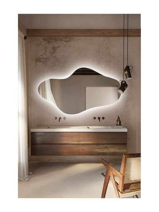SteweHome Oglindă De Baie Lumini LED 30x60cm Albă