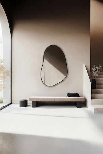SteweHome Καθρέπτης Μπάνιου από MDF 40x50cm Λευκός