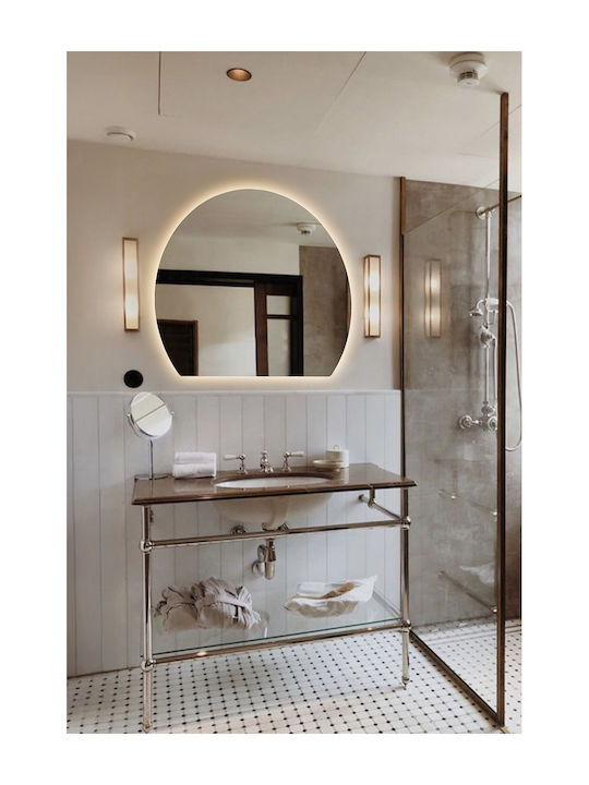 SteweHome Bathroom Mirror Led 65x70cm Yellow