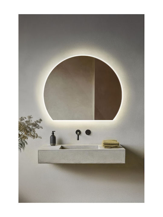 SteweHome Bathroom Mirror Led 65x70cm Yellow
