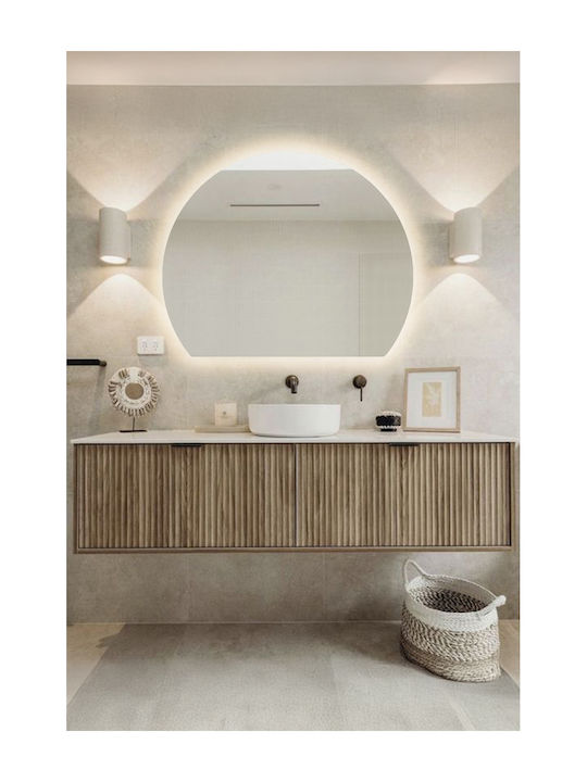 SteweHome Bathroom Mirror Led 65x70cm Yellow