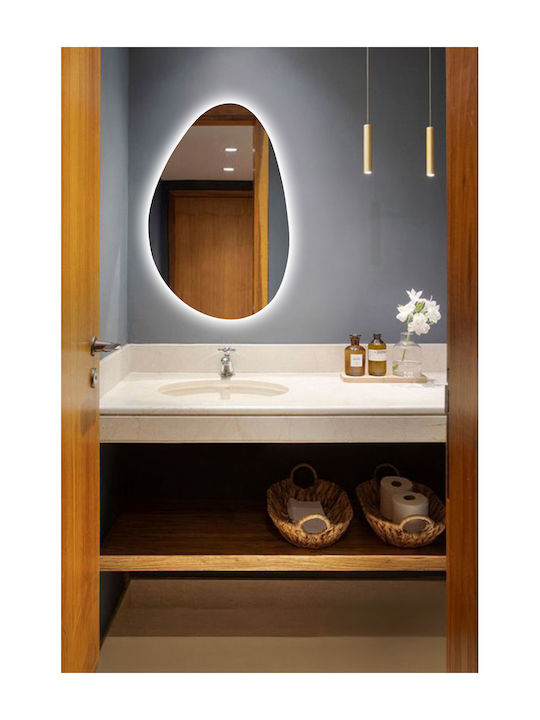 SteweHome Badezimmerspiegel 50x75cm Weiß
