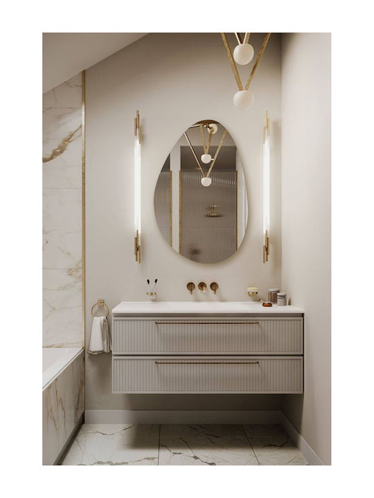 SteweHome Badezimmerspiegel 50x75cm Weiß