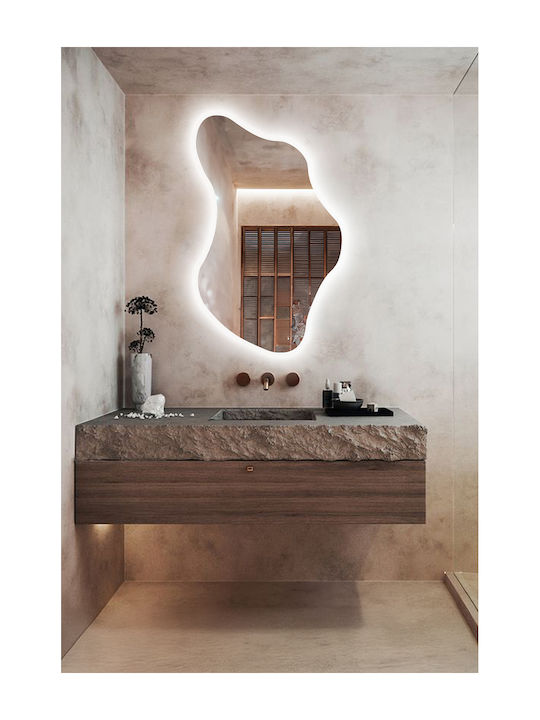 SteweHome Огледало За Баня Led 45x75cm Бял