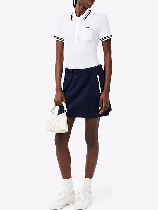 Women's Polo Short Sleeve Blouse White