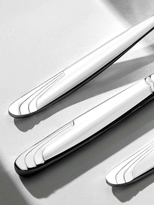 SteweHome Cutlery Set Stainless Steel Gray 72 Pieces