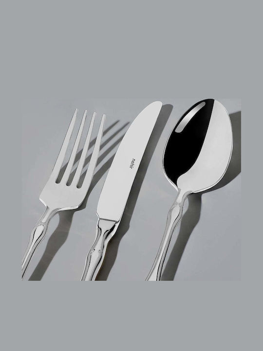 SteweHome Cutlery Set Stainless Steel Gray 84 Pieces