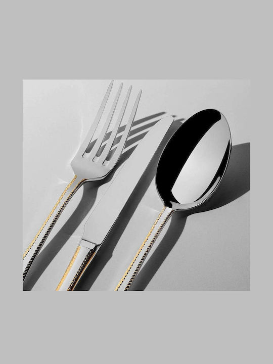SteweHome Cutlery Set Stainless Steel Blue 89 Pieces