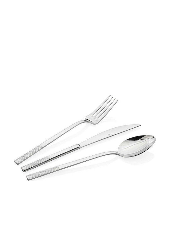 SteweHome Cutlery Set Stainless Steel Silver 72 Pieces