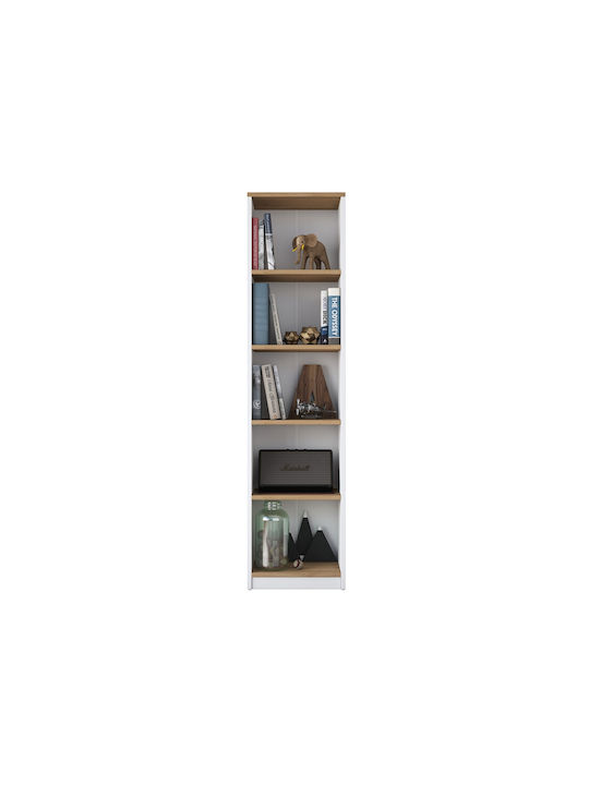 Weißes Bücherregal 40x25x161,8cm