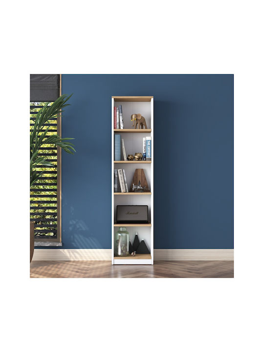 Weißes Bücherregal 40x25x161,8cm