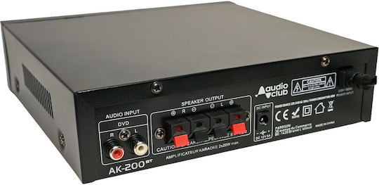 Audio Club Ενισχυτής Karaoke AK-200BT Μαύρος