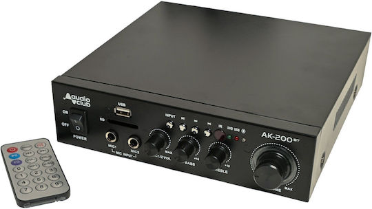 Audio Club Ενισχυτής Karaoke AK-200BT Μαύρος