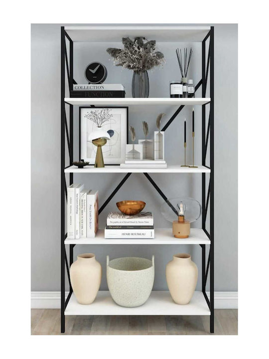 White Bookcase 70x34x180cm