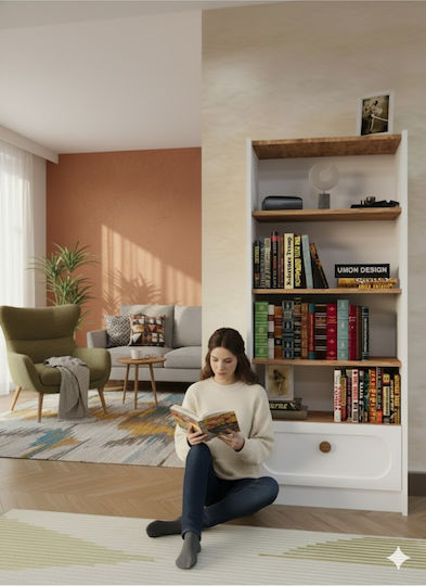 Bücherregal Beige 65x22x150cm