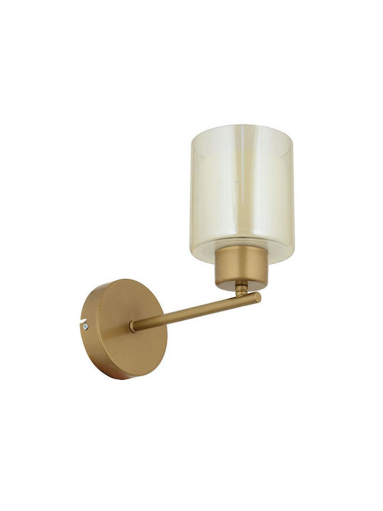 SteweHome Modern Wall Lamp with E27 Socket Brown