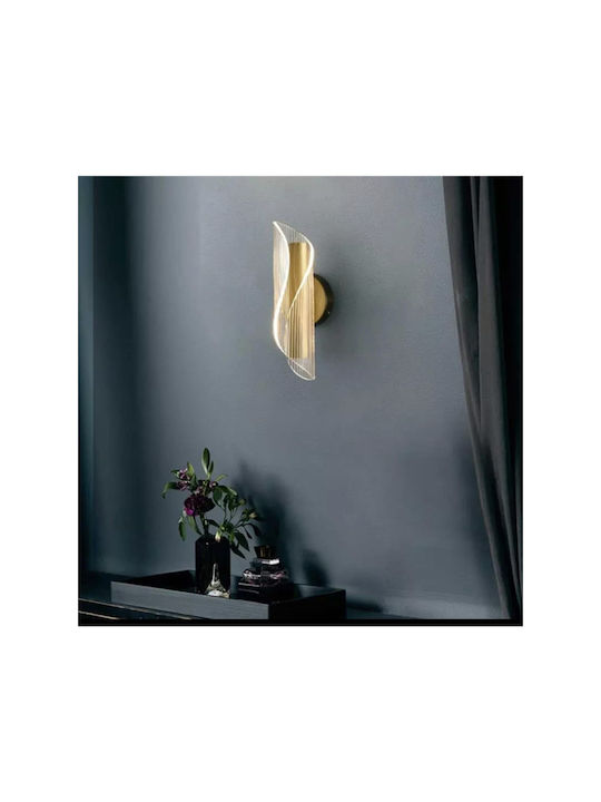 SteweHome Moderne Wandleuchte mit Lampenbirnensockel E27 Gelbe