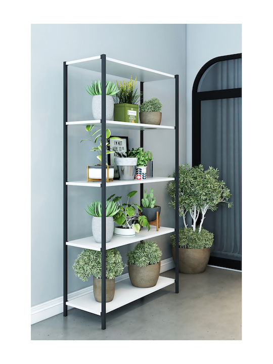 Βιβλιοθήκη Λευκή 50x24x150εκ.