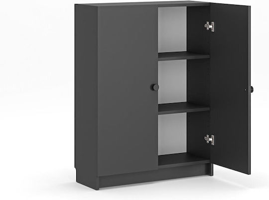 Βιβλιοθήκη Γκρι 80x28x105εκ.