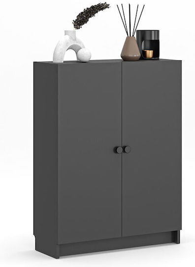 Office Storage Cabinet Wooden in Grey Color