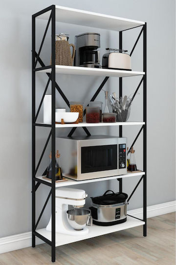 Metallische Bibliothek 54x25x150cm STE-016315-V22938