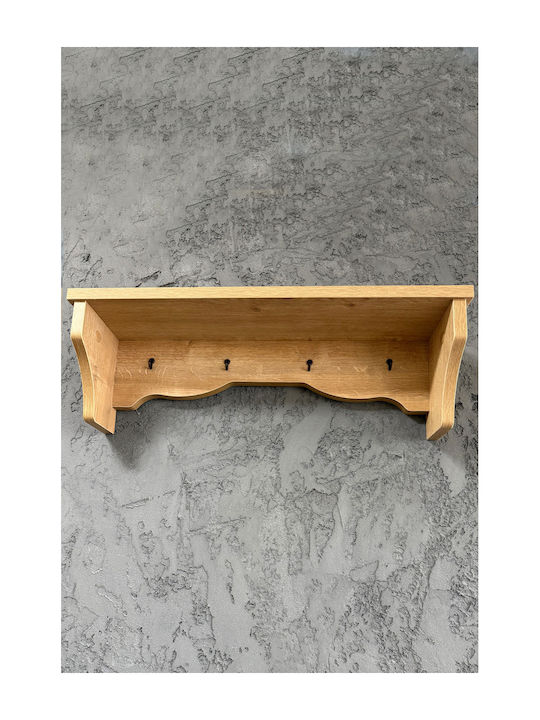 Ράφι Τοίχου Καφέ 60x14x14εκ.
