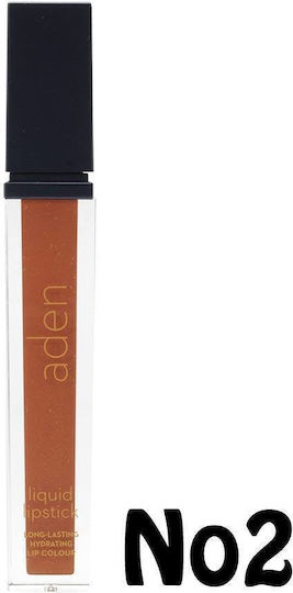 Aden Liquid Lipstick Matte 02 Milk Chocolate 7ml