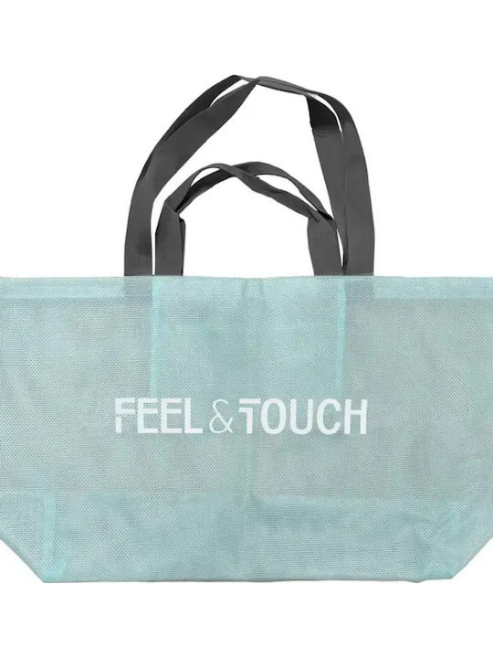Feel & Touch Πλαστική Τσάντα Θαλάσσης Πλάτης Μπλε