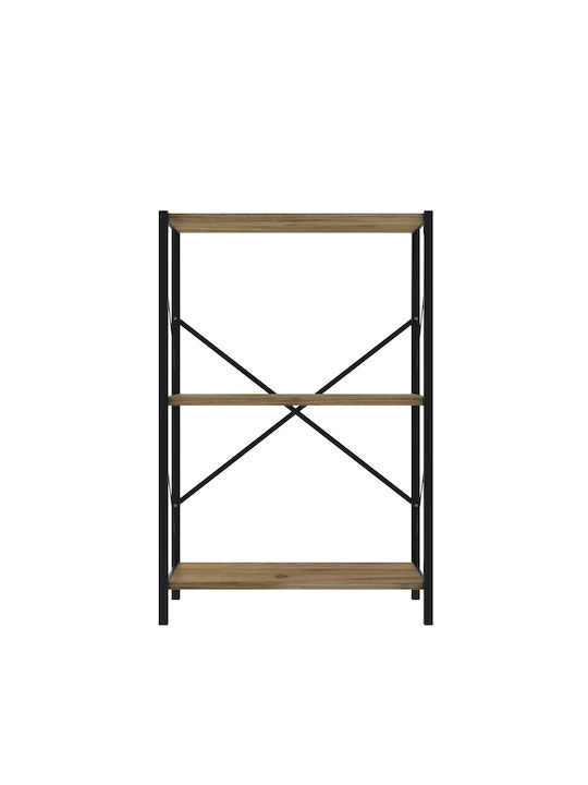 Ράφι Τοίχου Καφέ 60x30x80εκ.