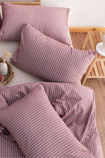 SteweHome Set Burgundy Pillowcases 50x70cm