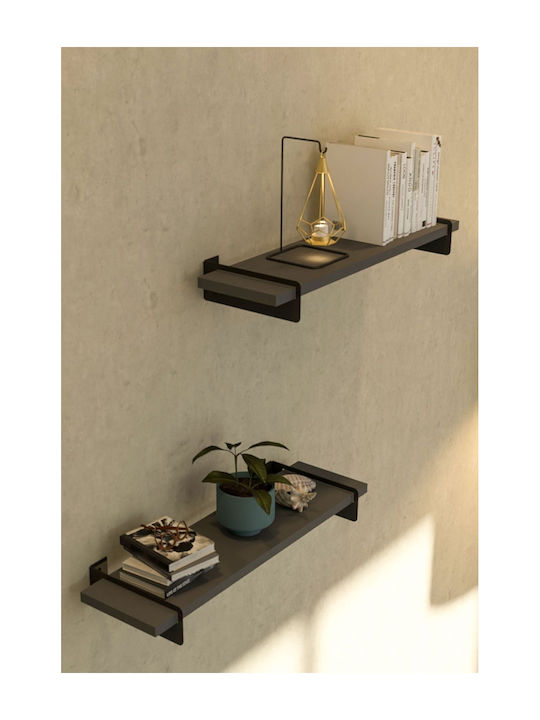 Gray Wall Shelf 60x16x7cm