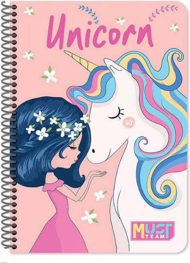 Must Team Spiral Ruled B5 Notebook 30 Paper Sheets Various Designs