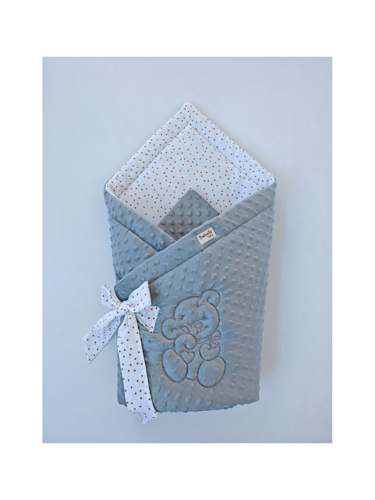 SteweHome Nursery Swaddling Gray Blanket with Animal 85x85cm