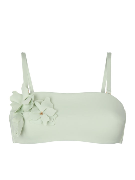 Strapless Bikini Top Green