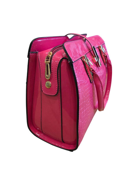 Leather Women's Handbag Pink