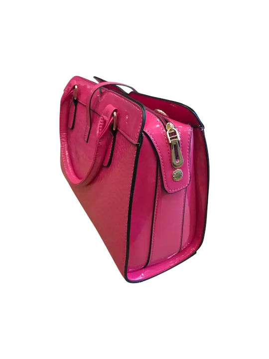 Leather Women's Handbag Pink