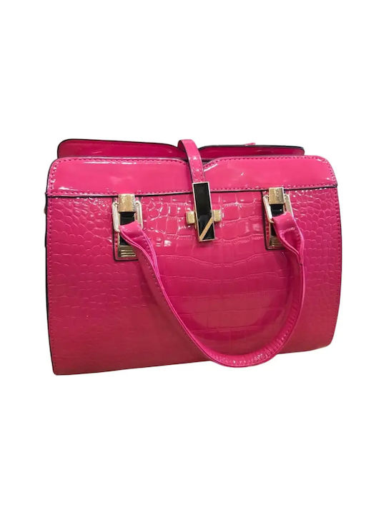 Leather Women's Handbag Pink